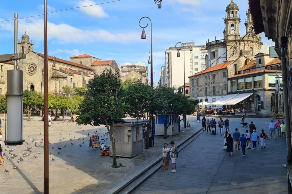 Apartamento Centrico Pontevedra Apartment Bagian luar foto